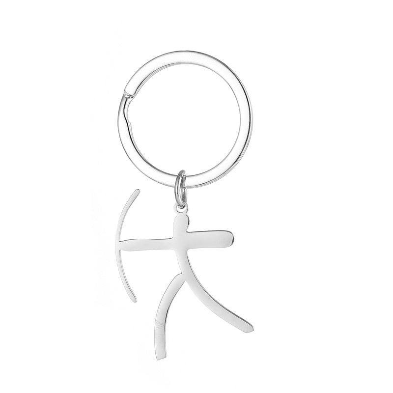 Wholesale Sports Matchman Stainless Steel Keychain