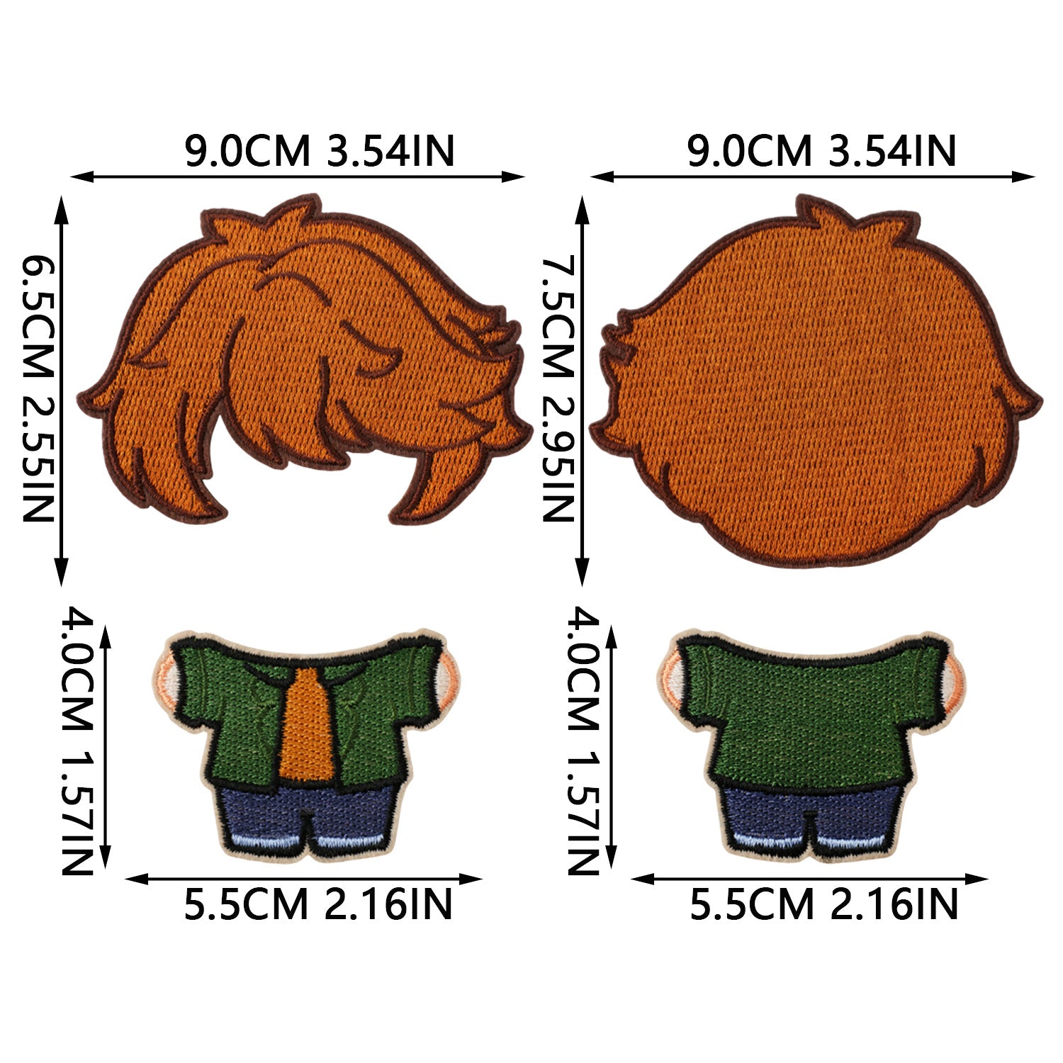 Wholesale Fashion Embroidered Iron On Patches Cozy Woven Doll Design For Jeans Canvas Bag DIY Craft Supply Bag Charm OLY Exclusive