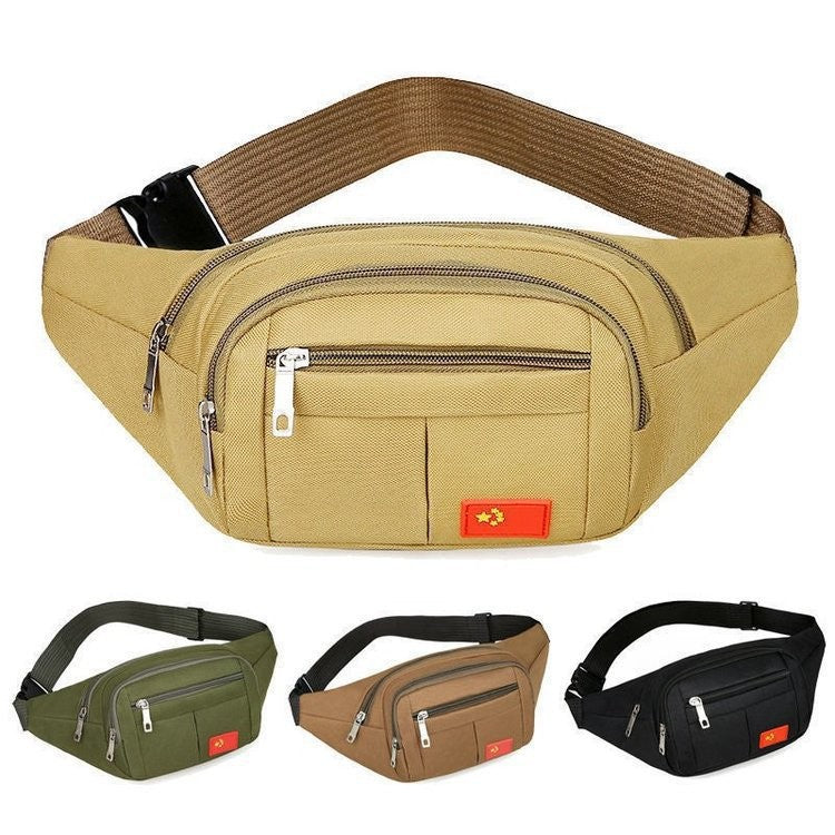 Wholesale Men's waist bag outdoor mountaineering cycling climbing mobile phone bag crossbody chest bag