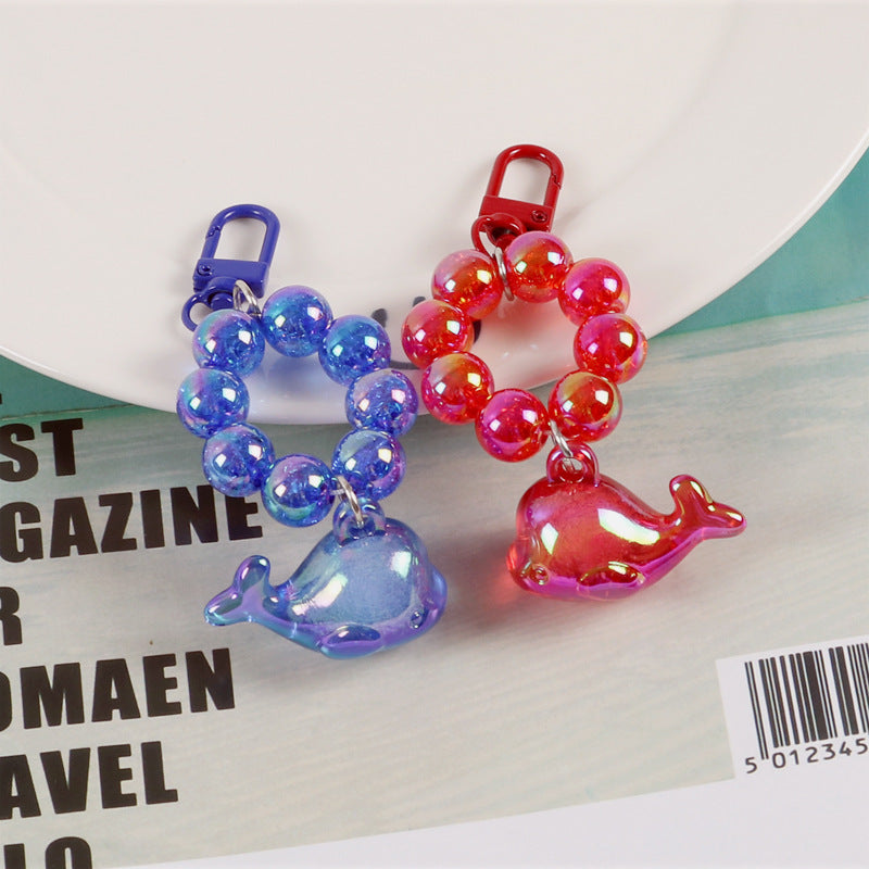 Wholesale Resin Whale Beads Keychain