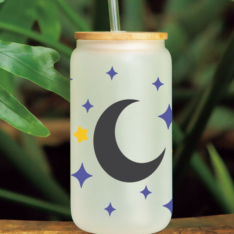 Wholesale Colorful clouds rainbow stars 16oz Cup UV DTF Wraps