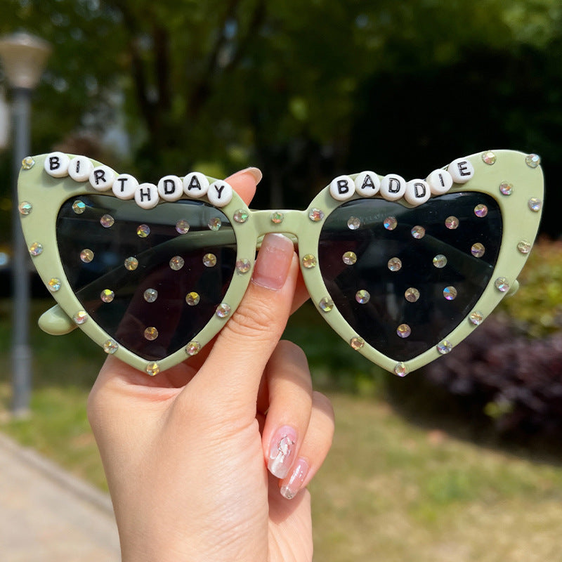 Wholesale Party Heart Earrings Men' s/ women' s sunglasses