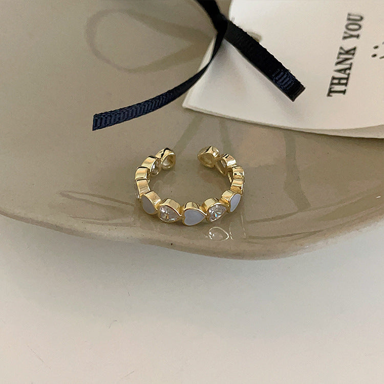 Wholesale Metal Heart Metal Open Ring Set