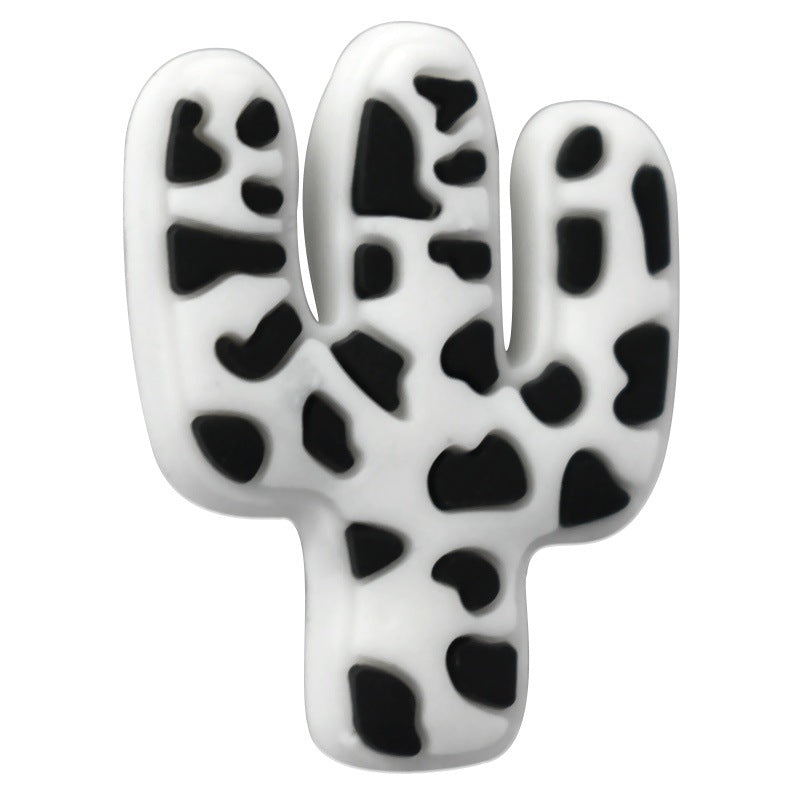 Wholesale   Random 100pcs Cactus series soft glue perforated double-sided thick patch DIY detachable beads