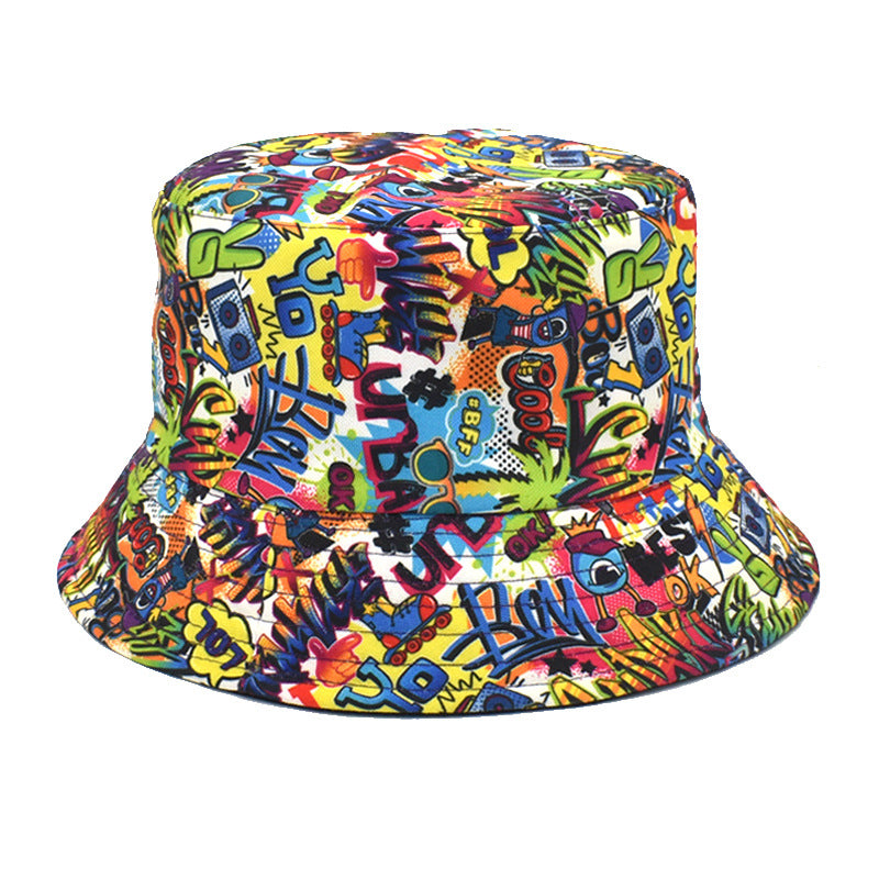 Wholesale Cartoon Football Print Outdoor Leisure Bucket Hat