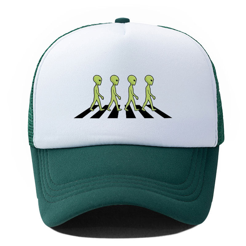 Wholesale Alien Print Sponge Soft Top Breathable Baseball Cap