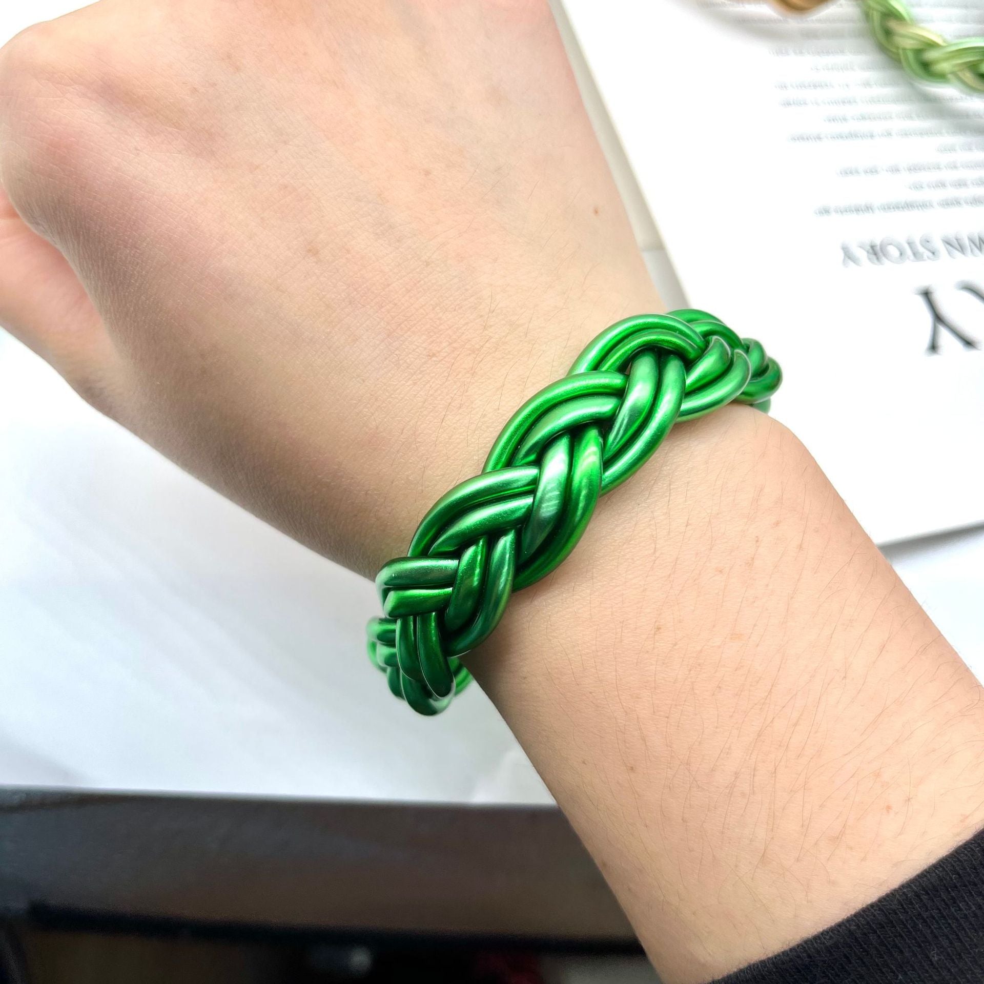 Wholesale Woven Silicone Bracelet