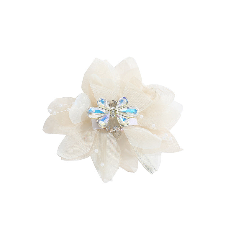 Wholesale 10pcs DIY Heavy Industry Alloy Diamond Flower Beads