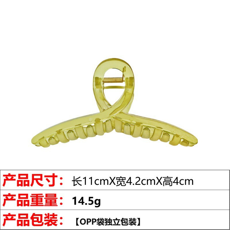 Wholesale Jelly color ribbon cross shark clip