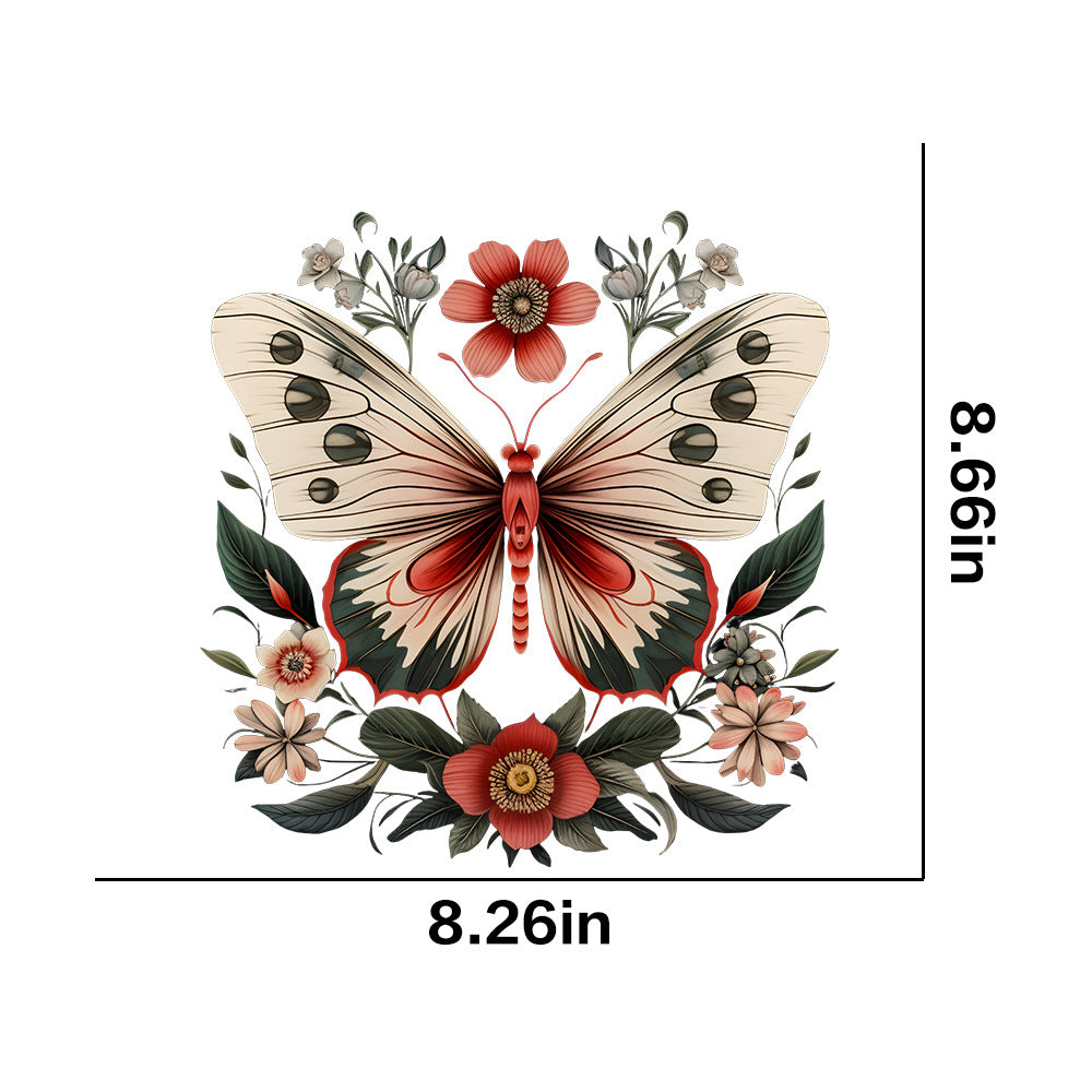 Wholesale Vintage Butterfly  UV DTF Ready to Press Transfers Wraps