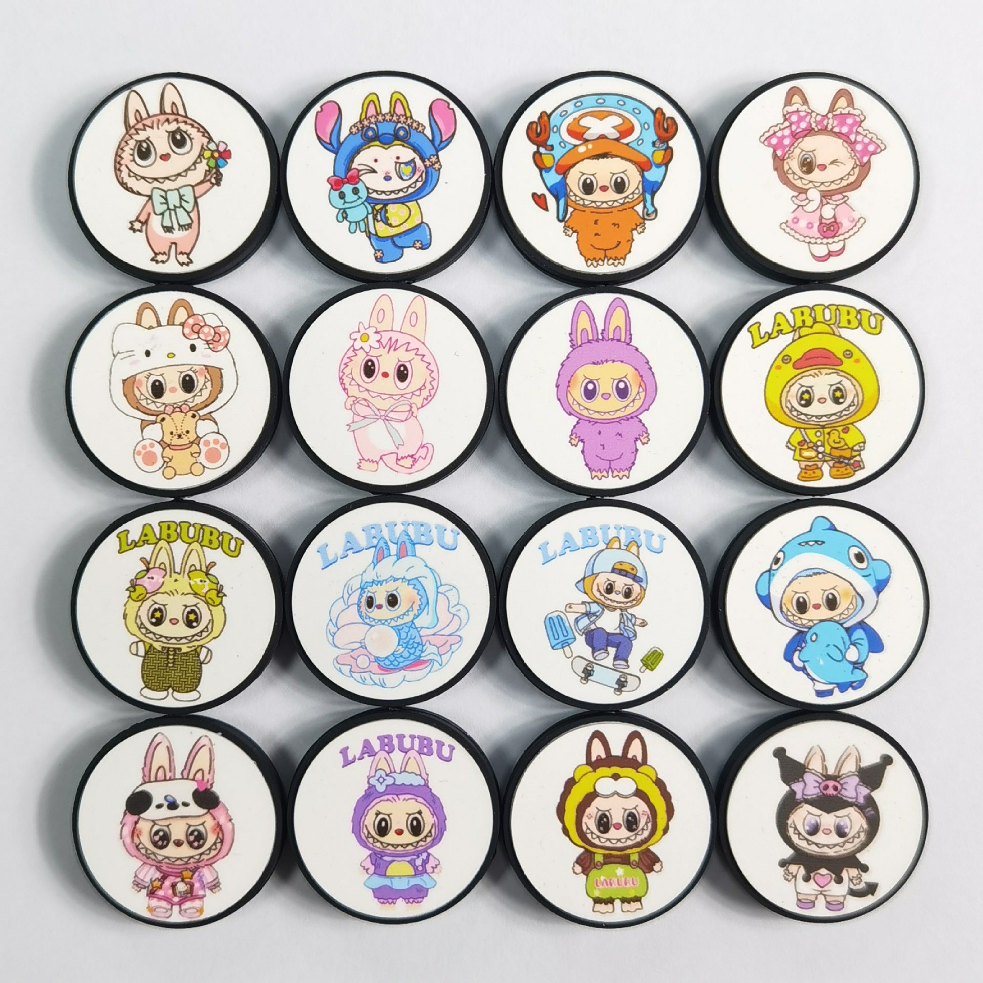 Wholesale 30pcs Luminous printed silicone beads DIY Accessories