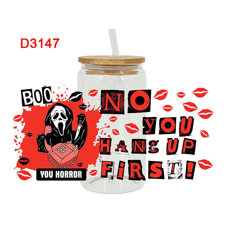 Wholesale Skeleton Phone Series  16oz Cup UV DTF Wraps