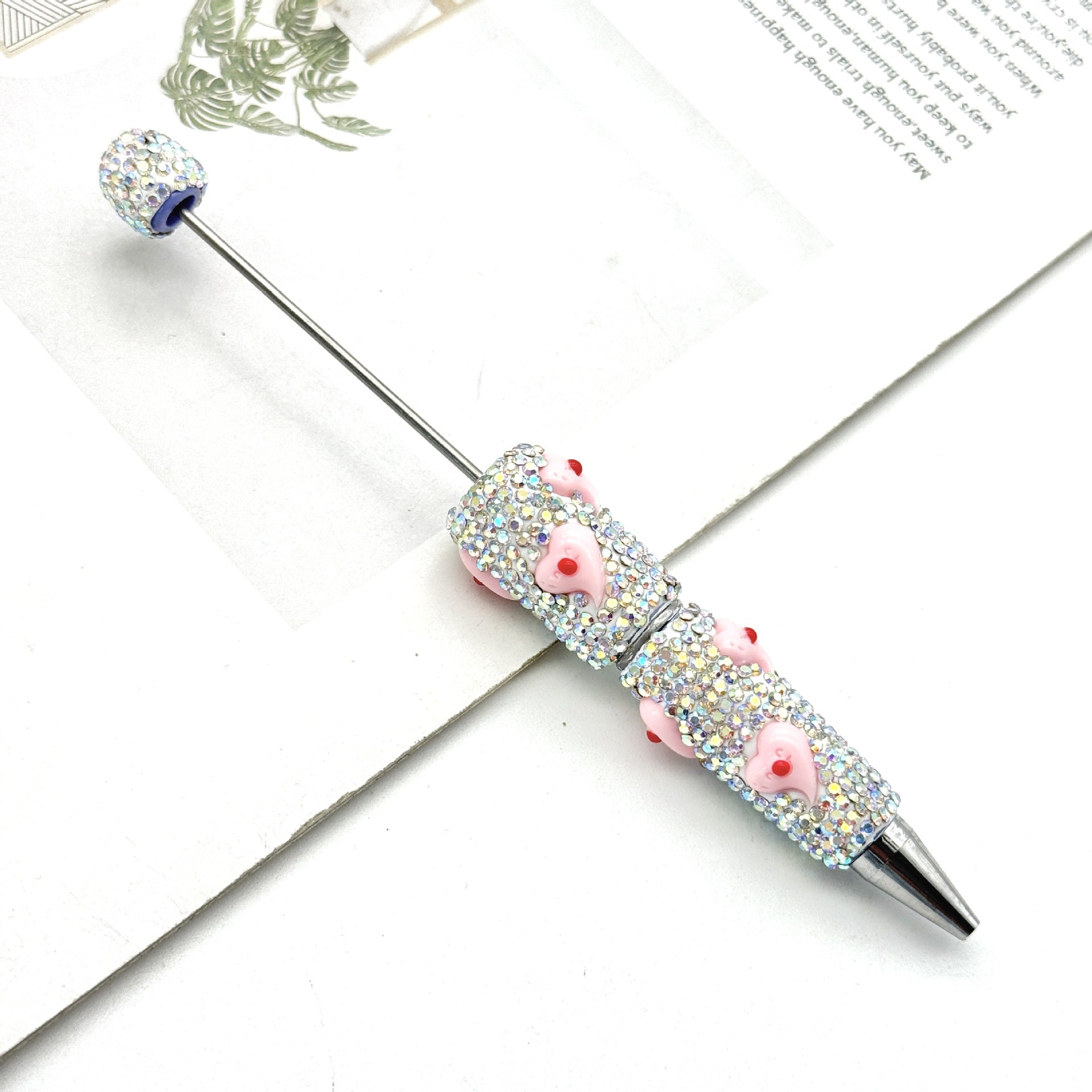 Wholesale Cute Full Diamond Bead Pen  beadable pens