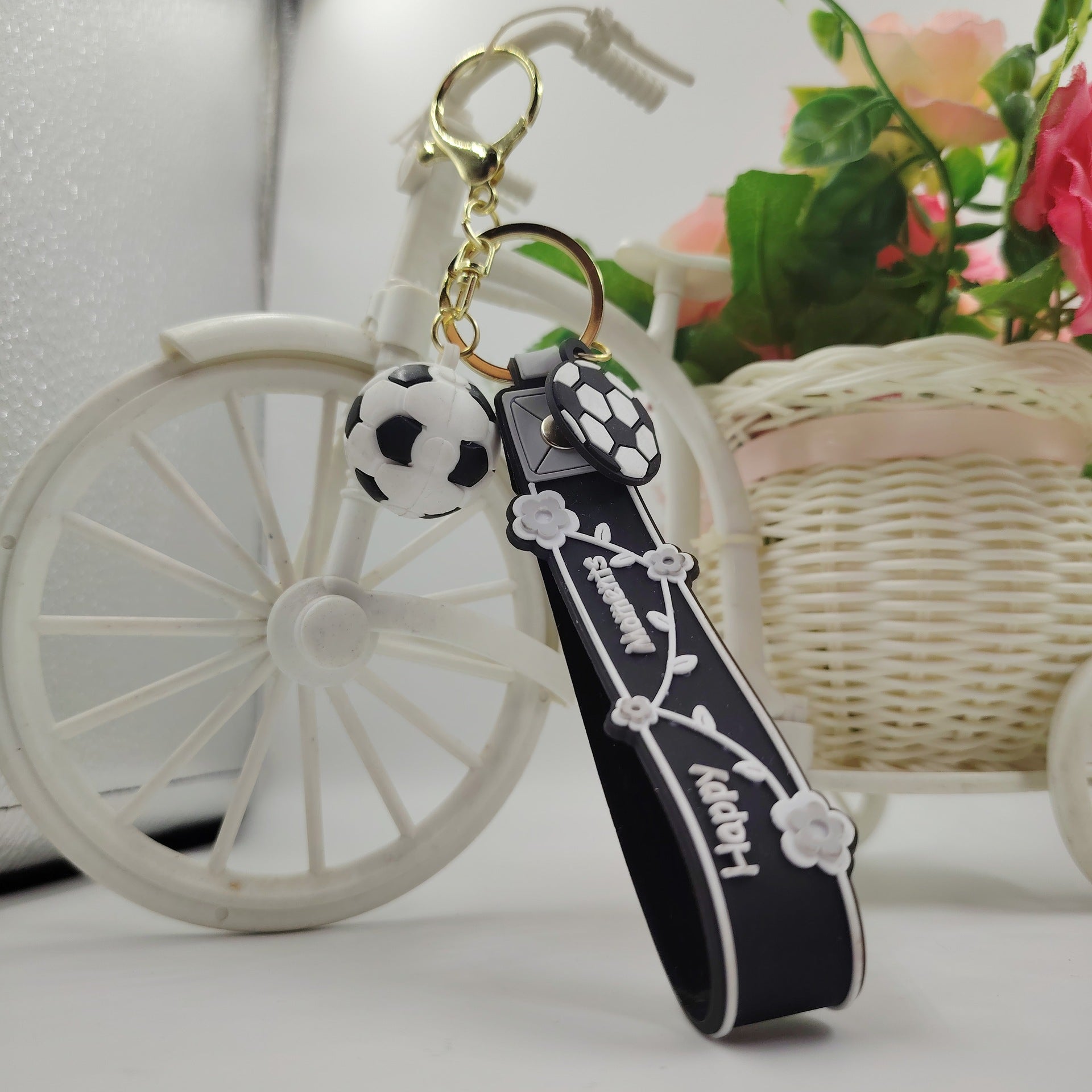 Wholesale Cartoon Football Keychain Car School Bag Creative Pendant Ornament Souvenir Gift Gift
