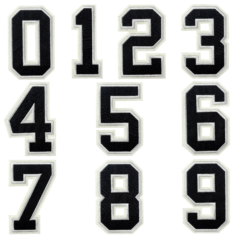 Wholesale Baseball Numbers 0 9 Iron On Embroidery Patches Polyester Fashion Accessory DIY Craft Supply For Clothing And Boutique Resale