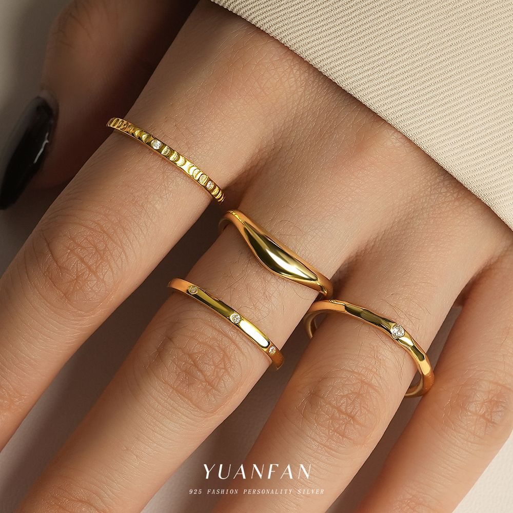 Wholesale S925 Sterling Silver Star Light Luxury Zirconium Ring