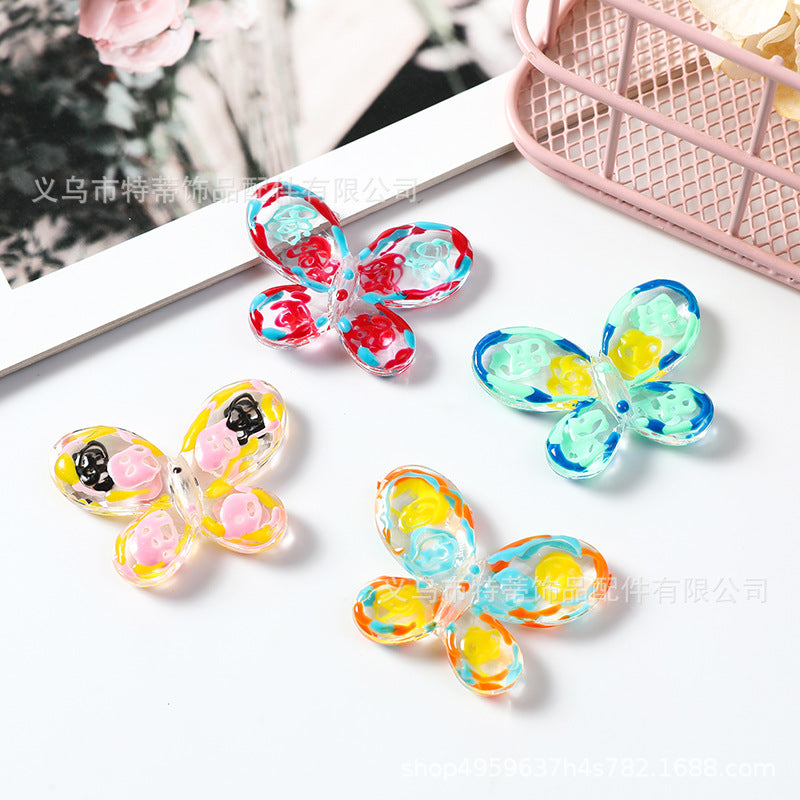 Wholesale 50PCS Butterfly DIY Pearl Beads
