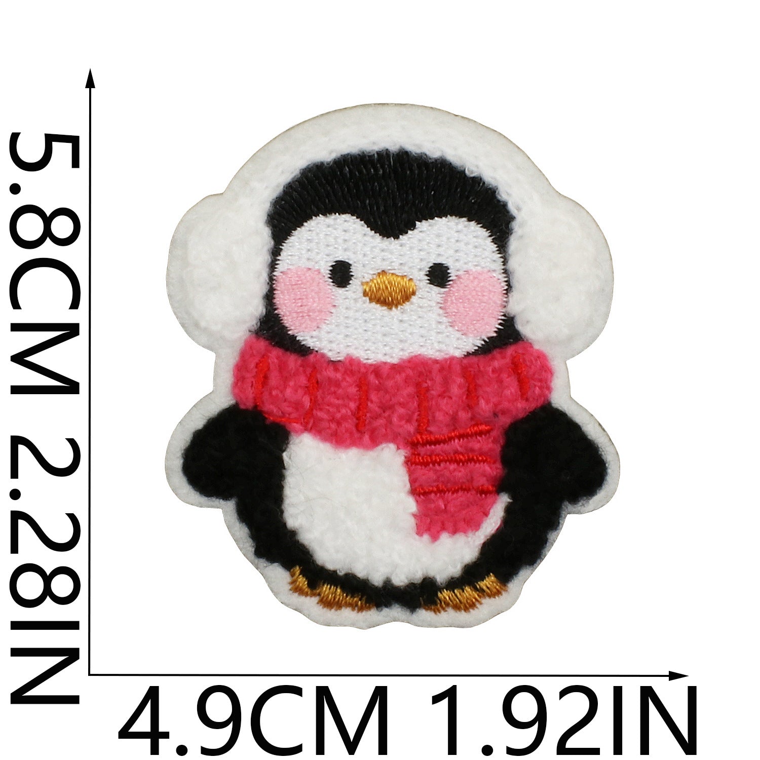 Wholesale Cartoon Cute Hat Penguin Embroidery DIY Patches