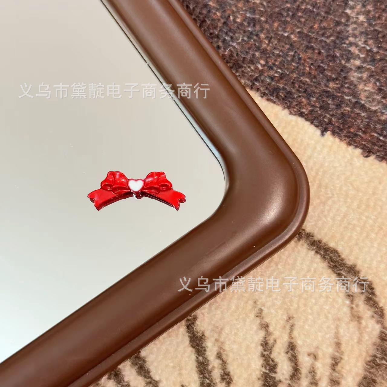 Wholesale 10pcs DIY Paint Alloy Bead Accessories Love Streamer Bow Beaded Mobile Phone Chain Keychain Bracelet Necklace Bead Spacer