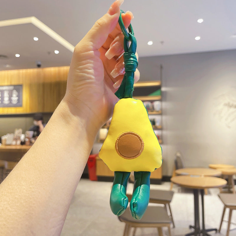 Llavero de aguacate de cuero al por mayor