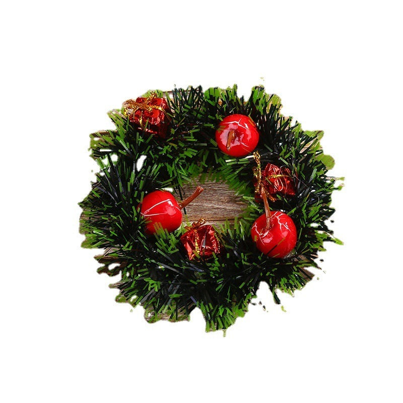 Wholesale Christmas Wreath Decorations 12cm Plastic Simulation Flowers