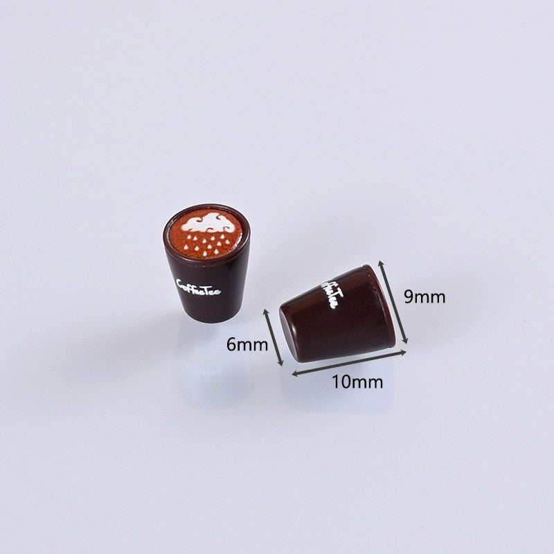 Wholesale 10pcs Floral coffee cups food toys Doll Accessories