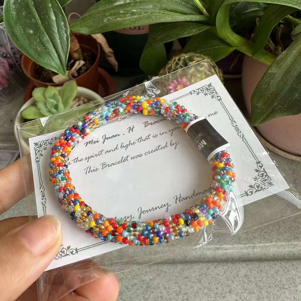 Wholesale Nepal Essential Oil Diffuser Japanese Hand-woven Beaded Bracelet