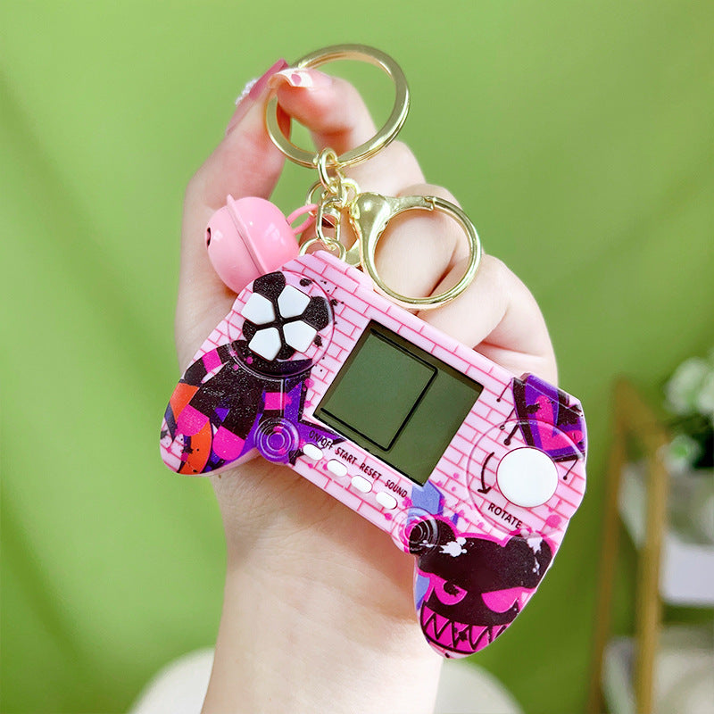 Wholesale Tetris Handheld Mini Game Console Plastic Keychains