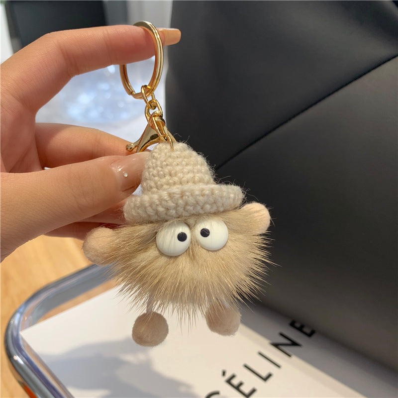 Wholesale Cute Plush Ball Keychains