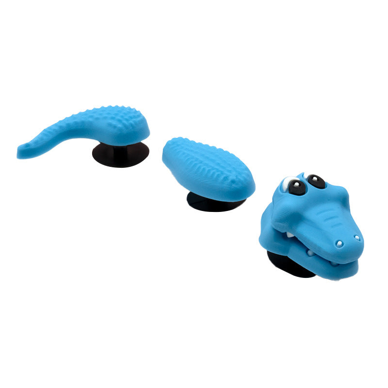 Wholesale 5pcs Cartoon dragon snake marine animal 3D hole shoes shoe accessories