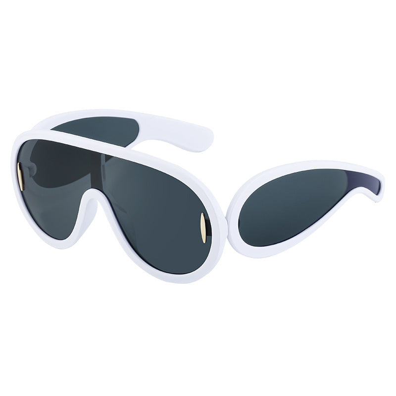 Wholesale PC Integrated Large Frame Sports Cycling Sunglasses