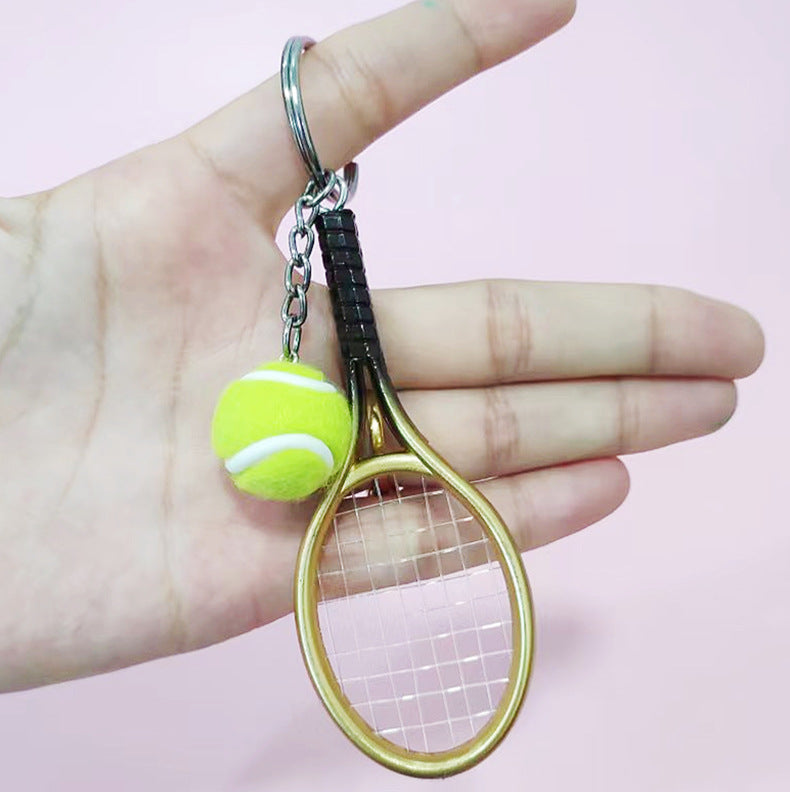 Wholesale Imitation Tennis Racket Keychain