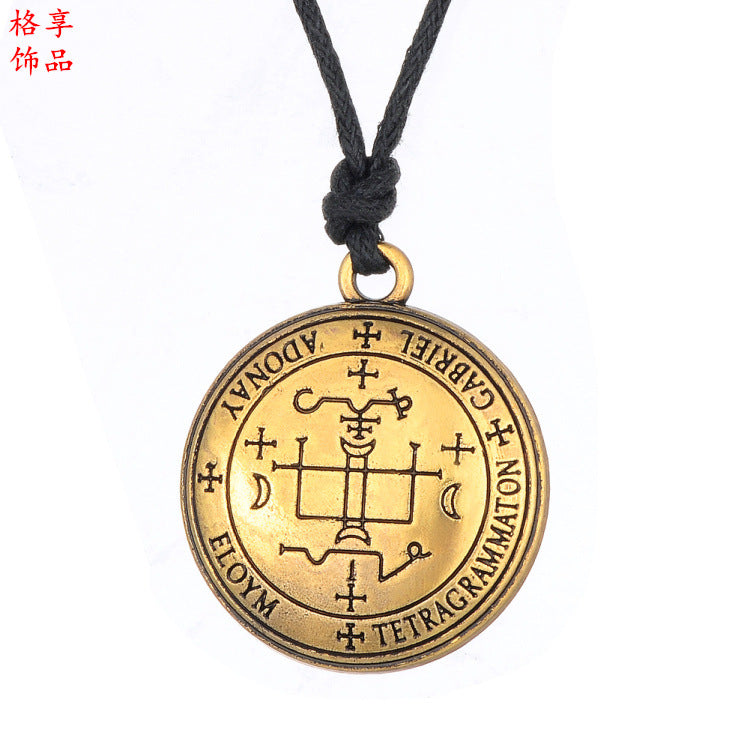 Wholesale Hip-Hop Gothic Archangel Enoch Necklace