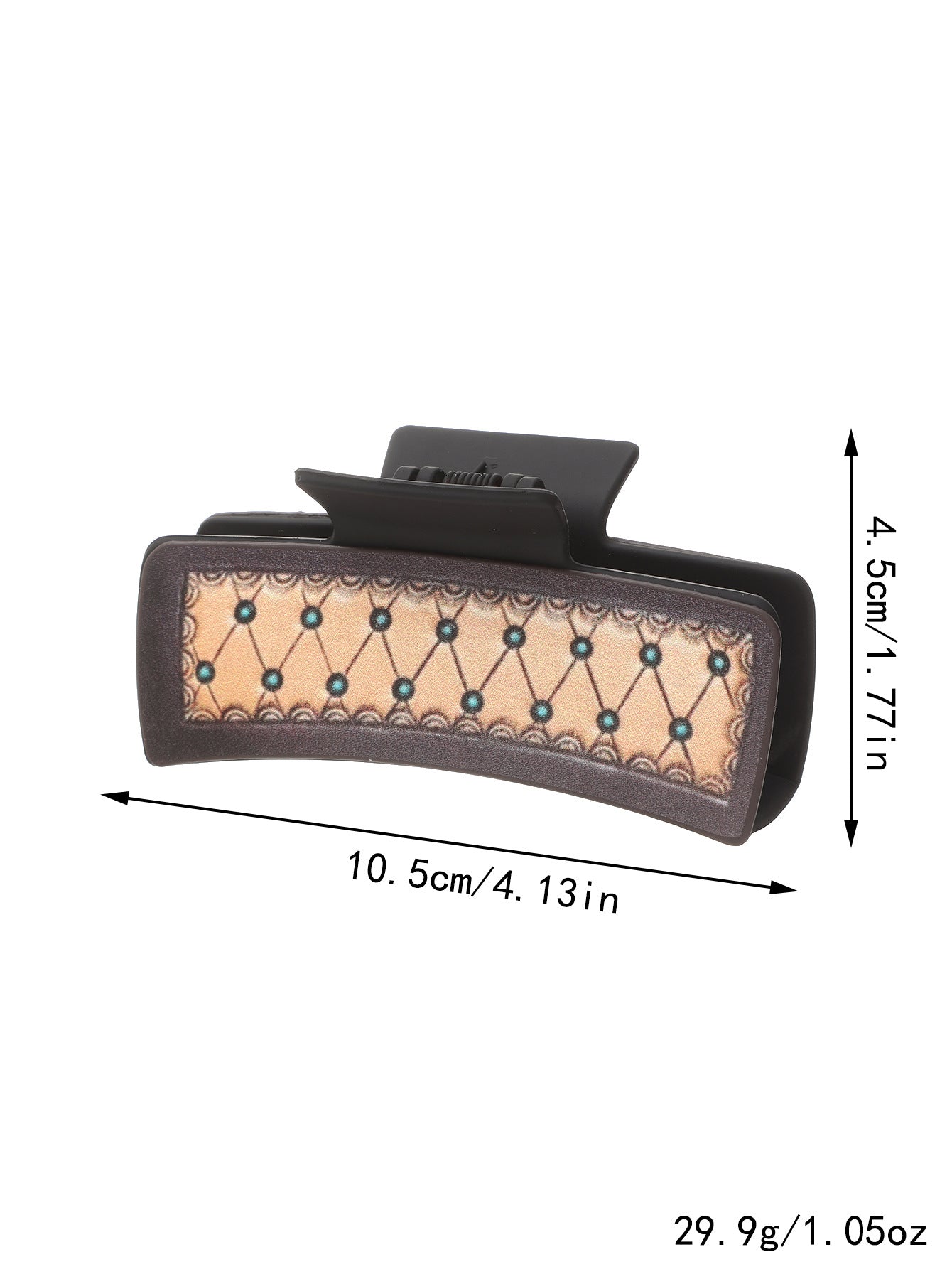 Wholesale western cowboy horsehair leather hair clip shark clip