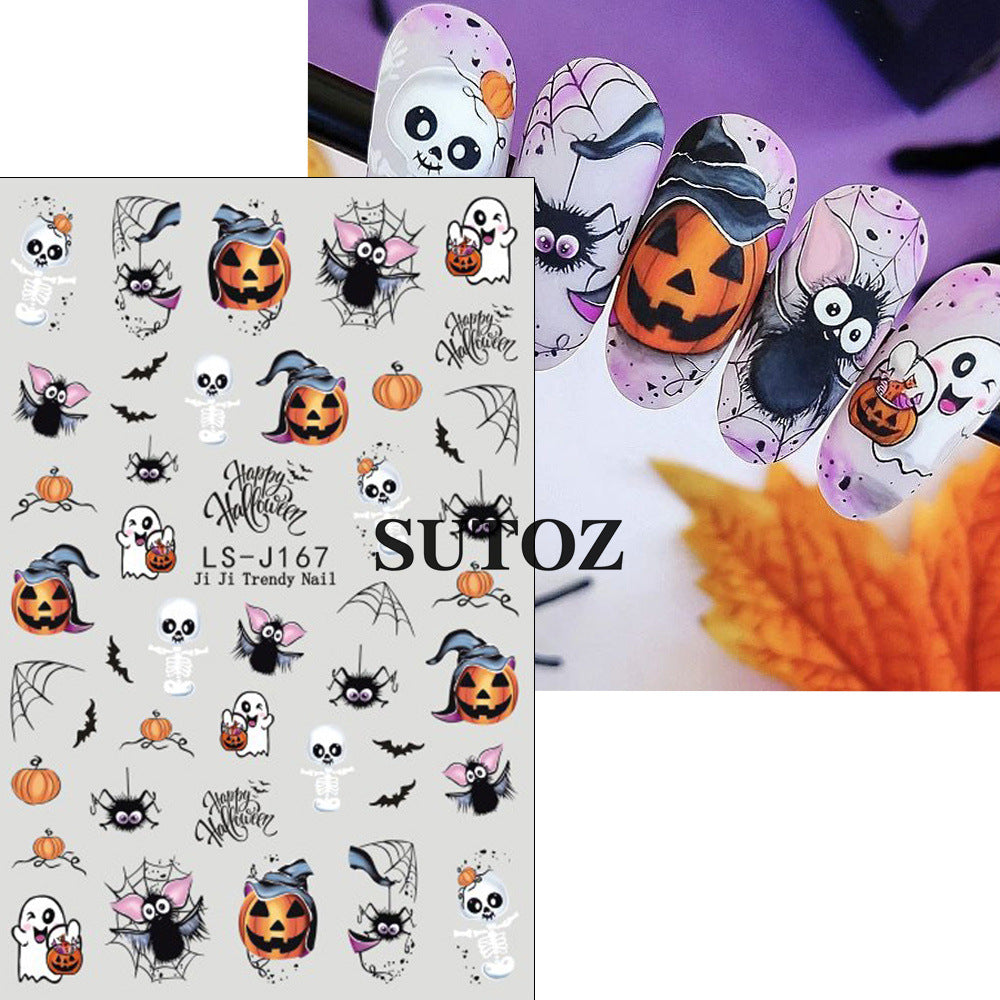 Wholesale 3pcs/pack nail art stickers cartoon cute nail stickers