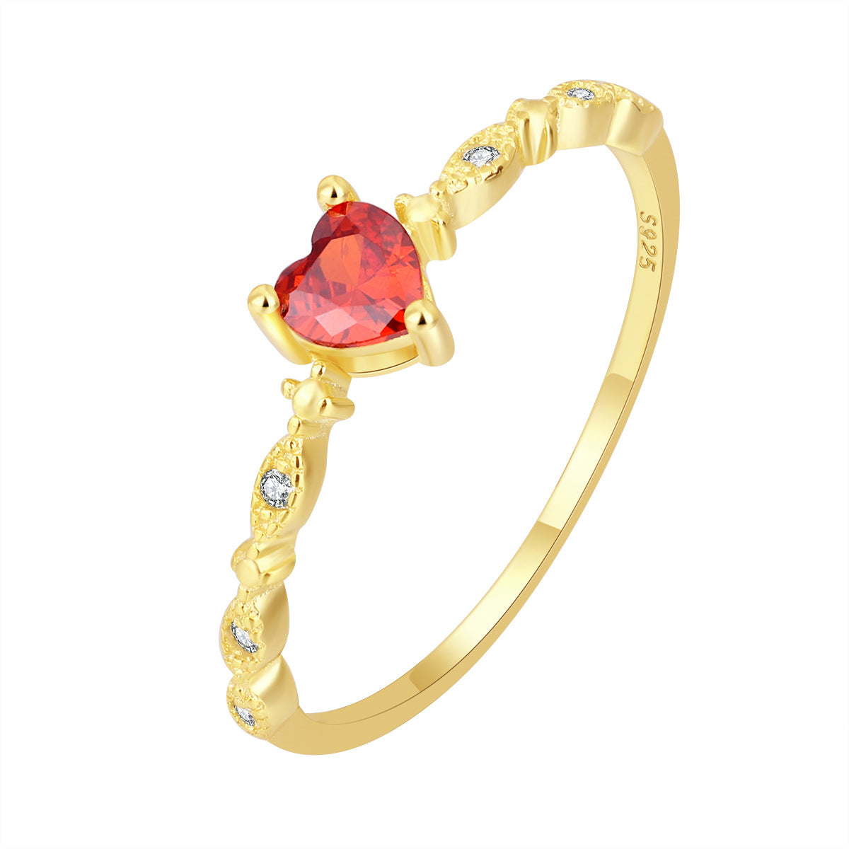 Wholesale Love Ruby Sterling Silver Ring