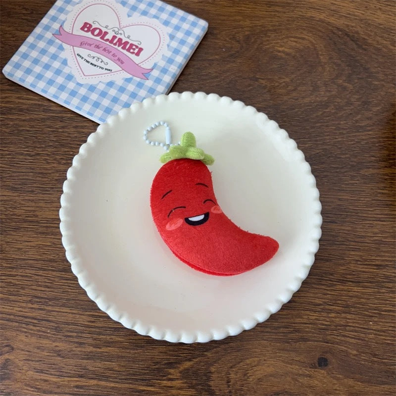 Wholesale Fun cartoon vegetables and fruits keychain