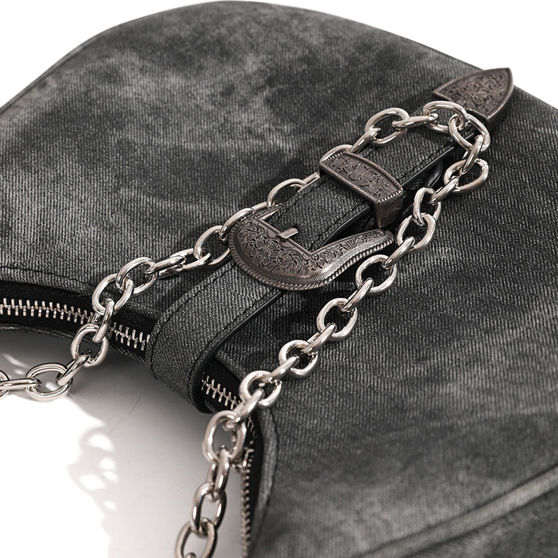 Wholesale Vintage PU Leather Chain Shoulder Bag