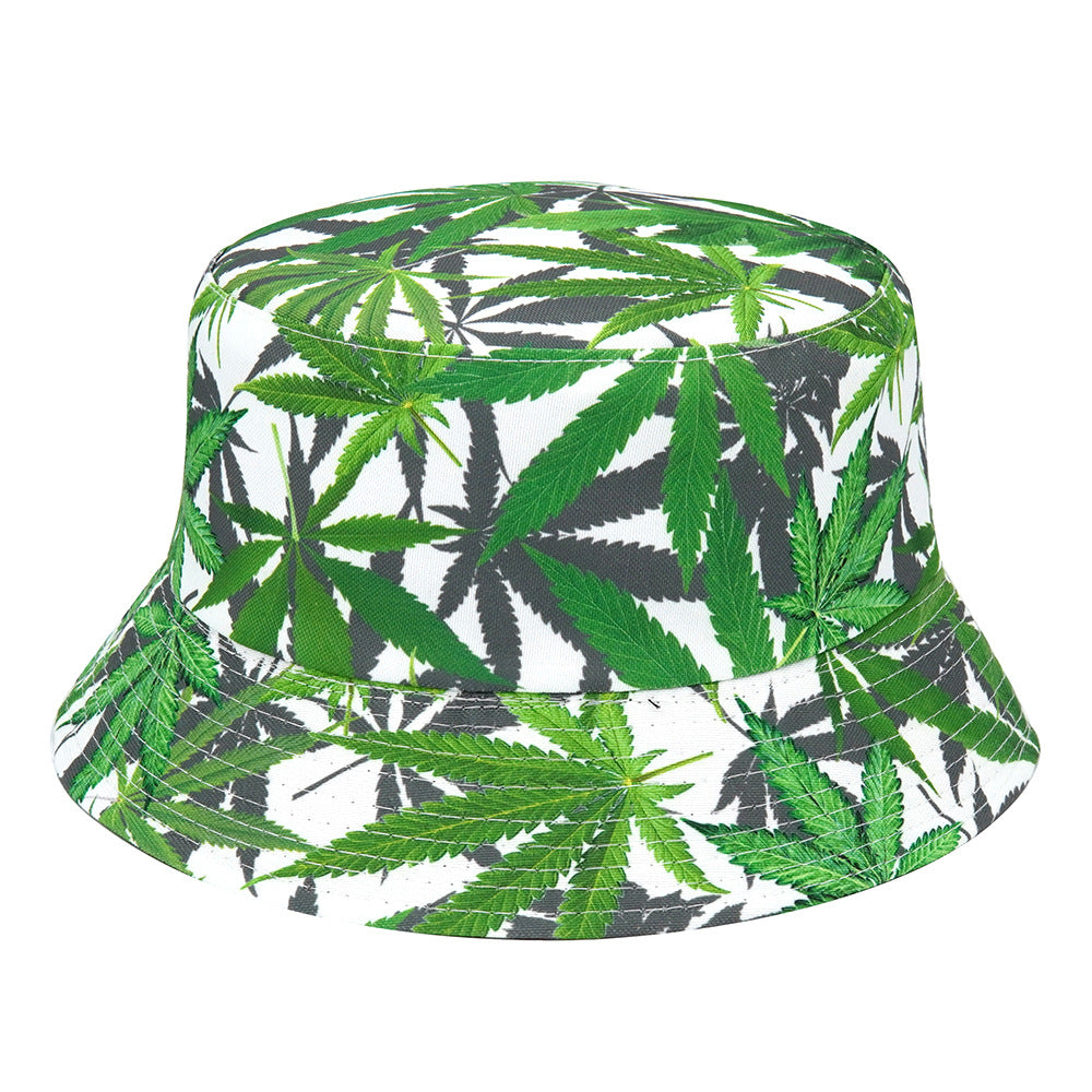 Wholesale Cotton Polyester Tropical Rainforest Plant Bucket Hat