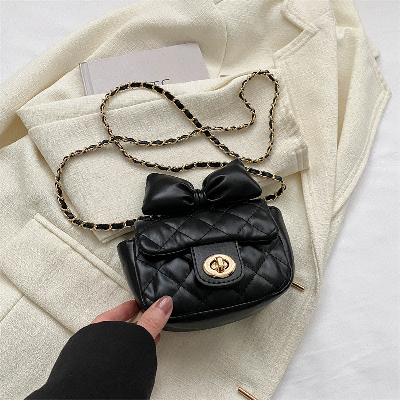 Wholesale Fashion Chain Crossbody Bowknot Mini Lipstick Bag