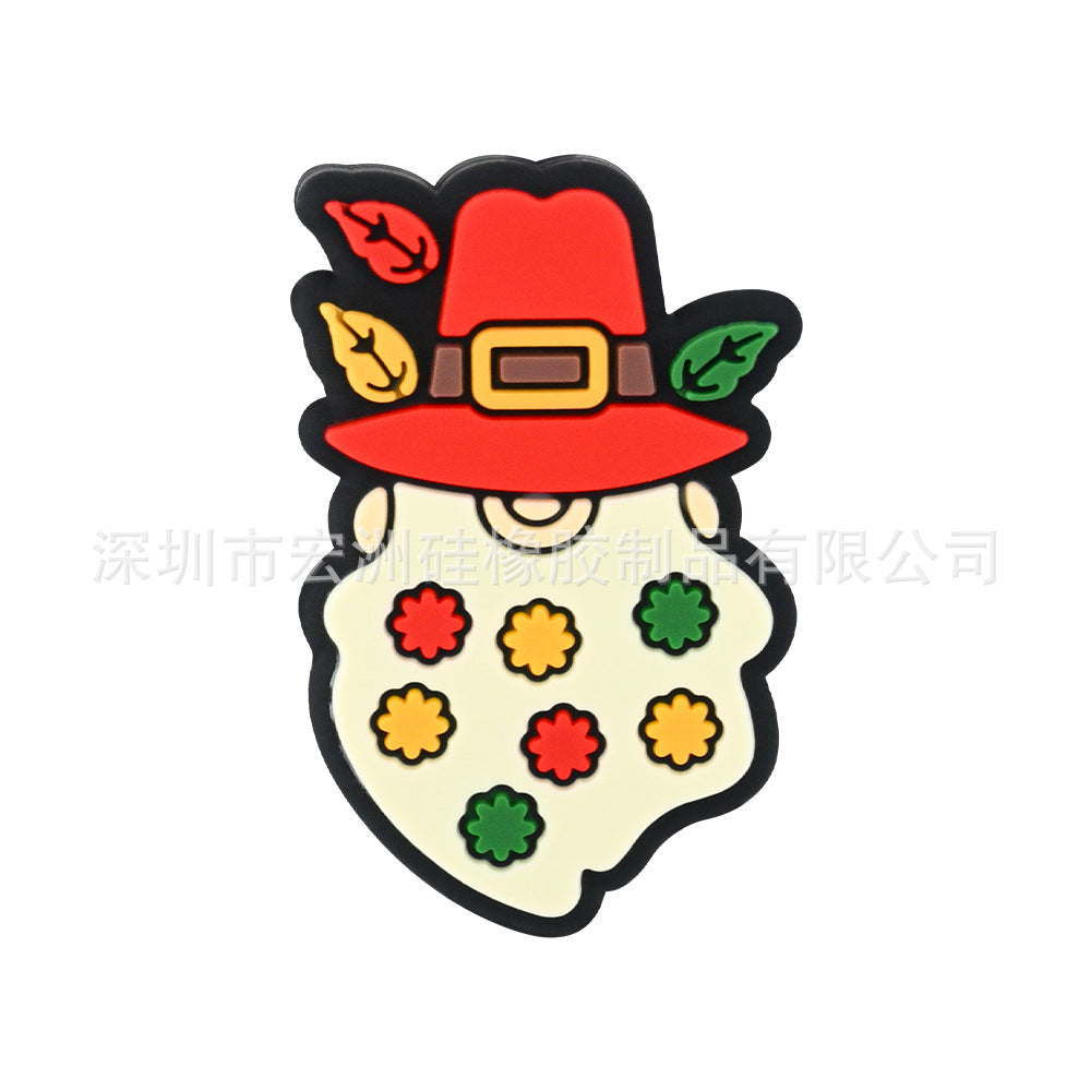 Wholesale 10pcs/ pack Autumn Leaves Elderly Silicone Baby Teething Gel DIY