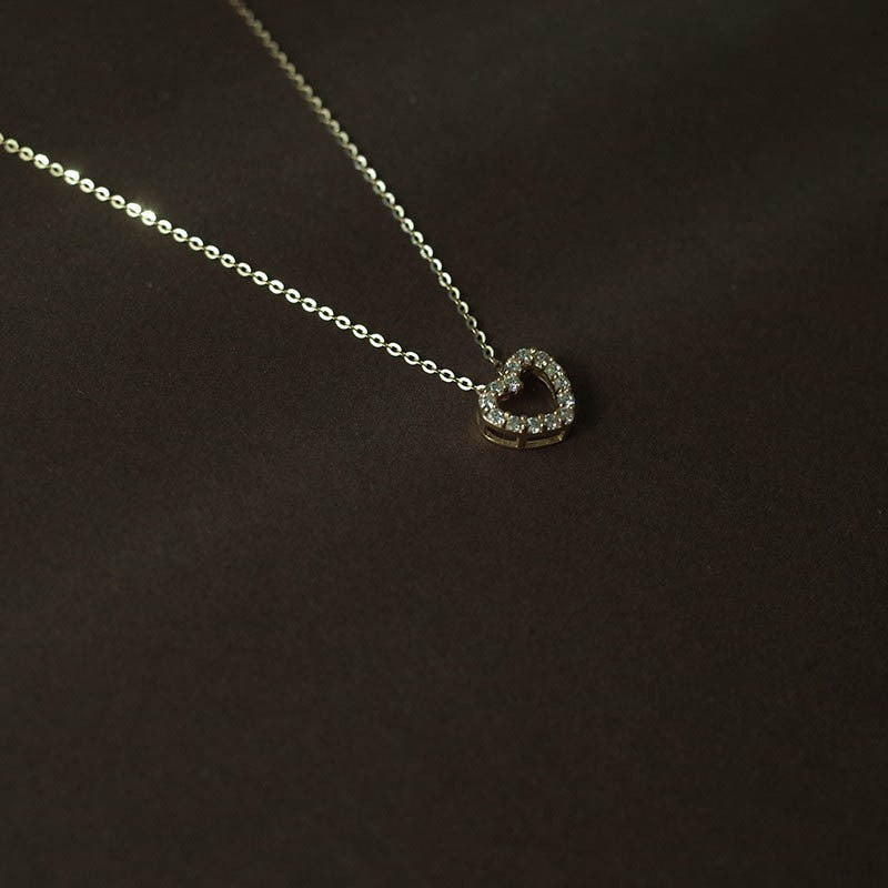 Wholesale S925 Sterling Silver Love Necklace Clavicle Chain