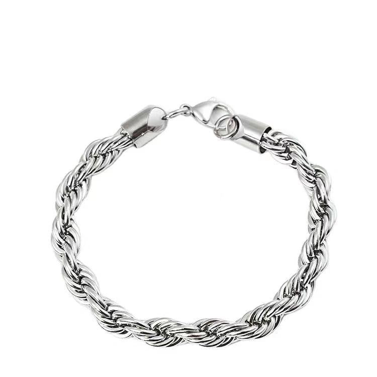 Wholesale Retro and stylish titanium twist bracelet