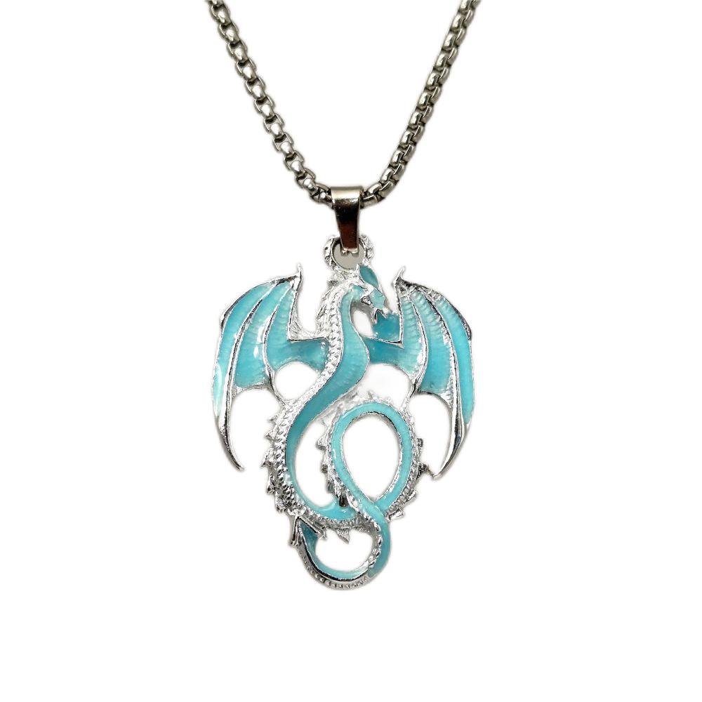 Wholesale Halloween glow-in-the-dark Wind Dragon Necklace