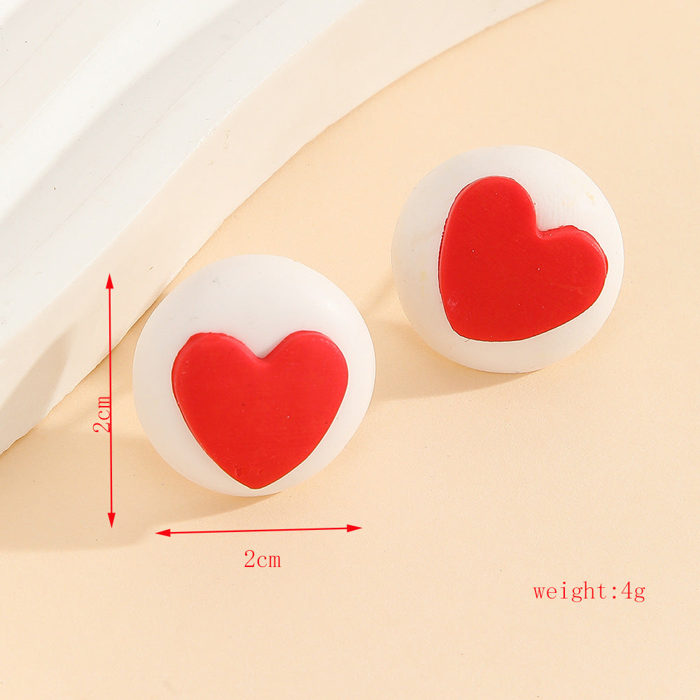 Wholesale Valentine' s Day Love Angel Earrings