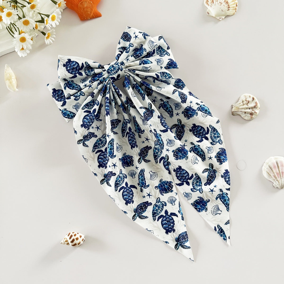 Wholesale Turtle Hairpin Holiday Style Bow Streamer Spring Clip