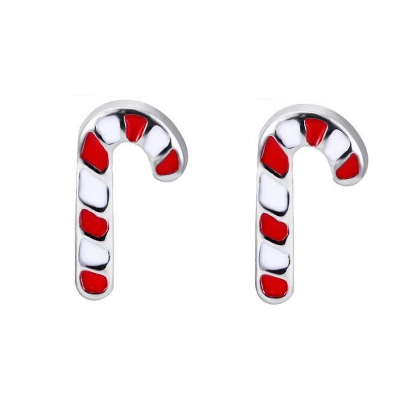 Wholesale Christmas snowflake candy bell reindeer earrings