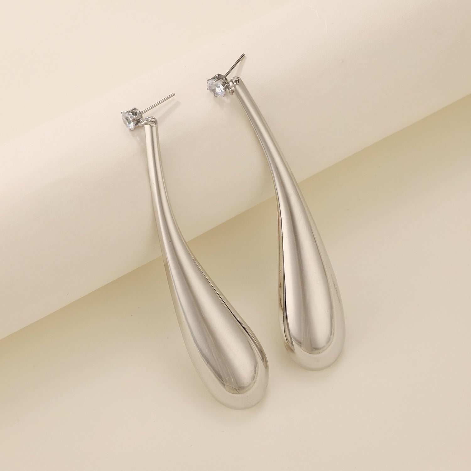 Wholesale Exaggerated Punk Style Big Water Drop Fashion Earrings