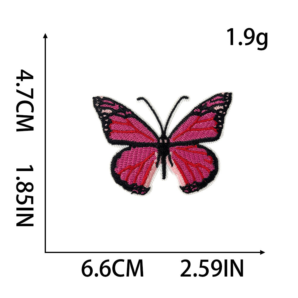 Wholesale 6 Pack Iron On Embroidered Butterfly Patches For Kids Clothing DIY Sewing Craft For Coats Jeans More