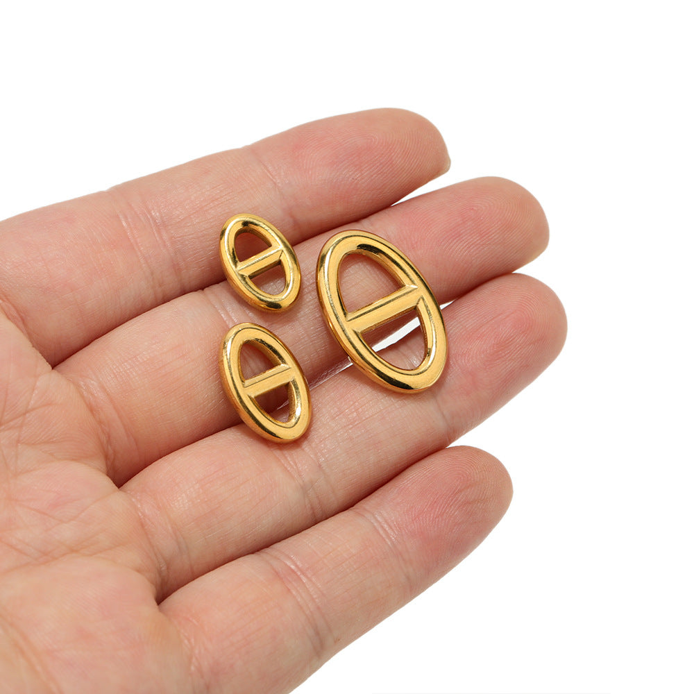 Wholesale 5PCS/PACK Stainless Steel Letter Pendant DIY Necklace Accessories